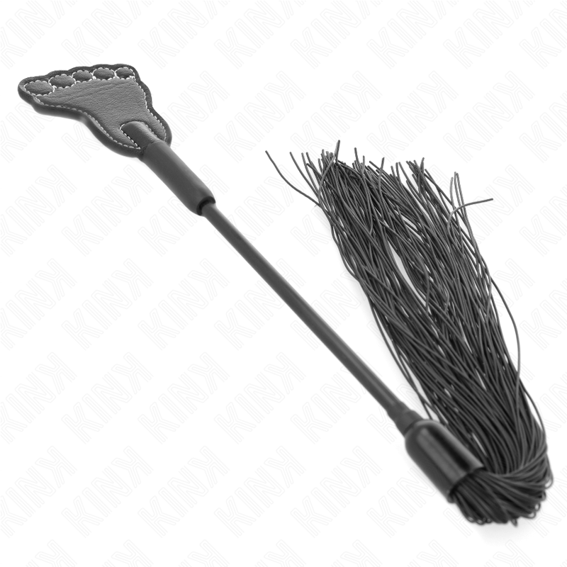 Kink – Fußförmige Paddel mit Quastenpeitsche 31 cm