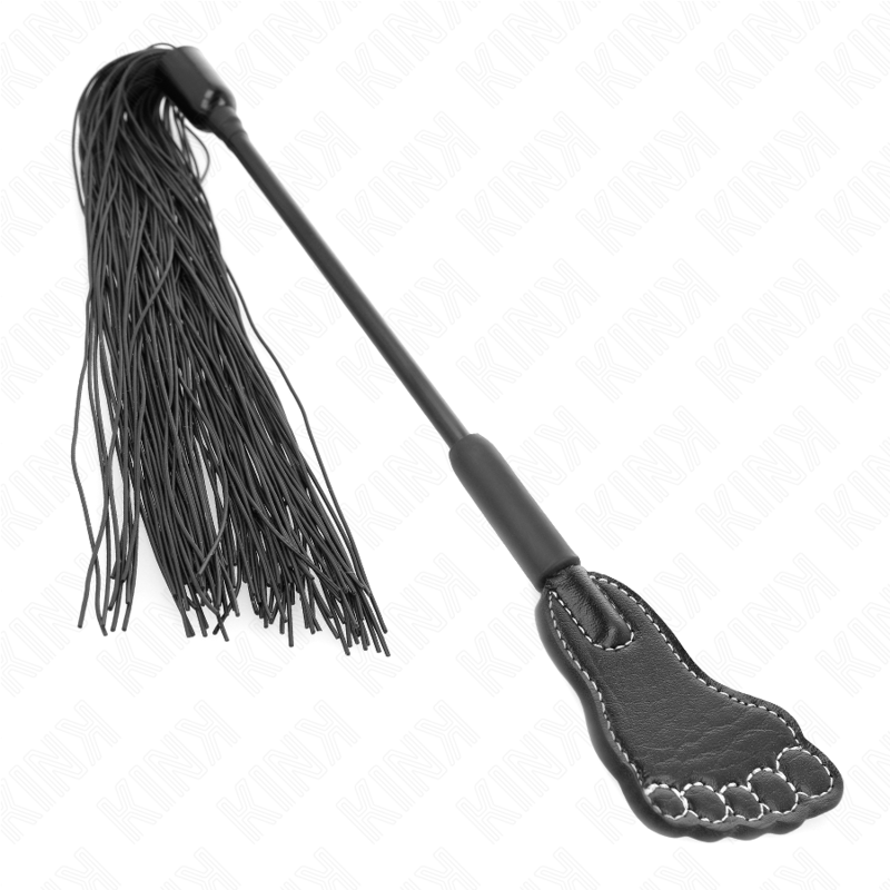 Kink – Fußförmige Paddel mit Quastenpeitsche 31 cm