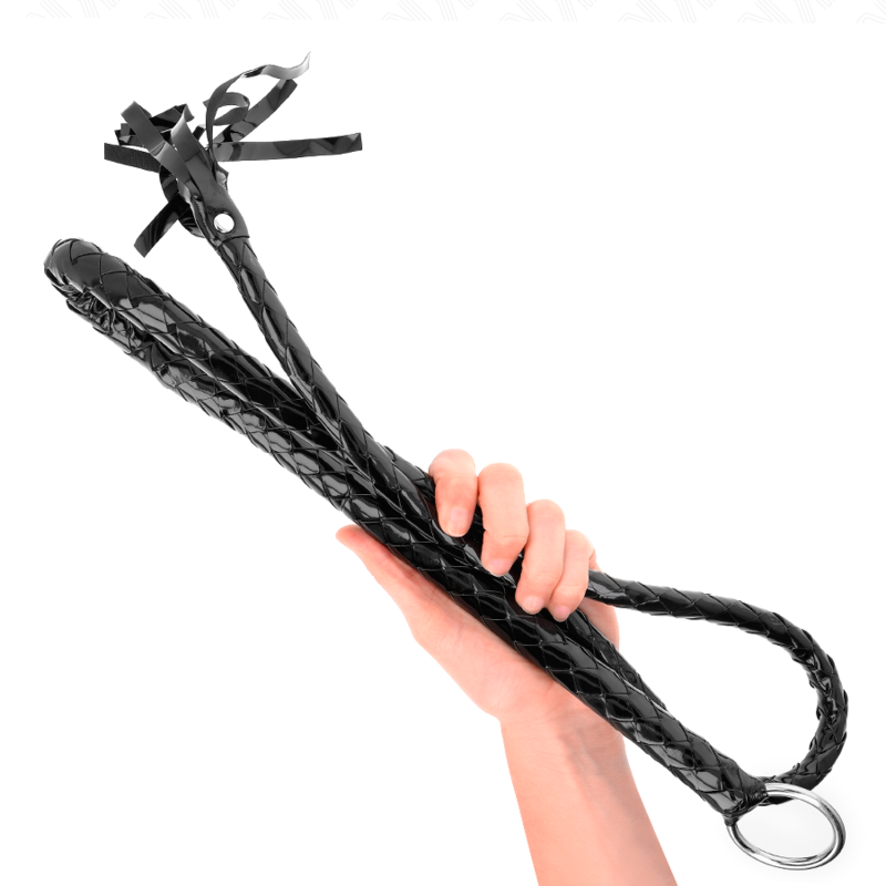 Kink – Lange Glänzende Pvc-Peitsche 138 Cm