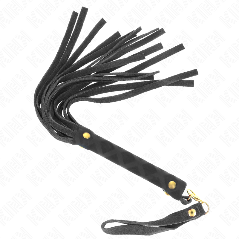 Kink – Schwarze Wildleder Mini-Peitsche 30 Cm