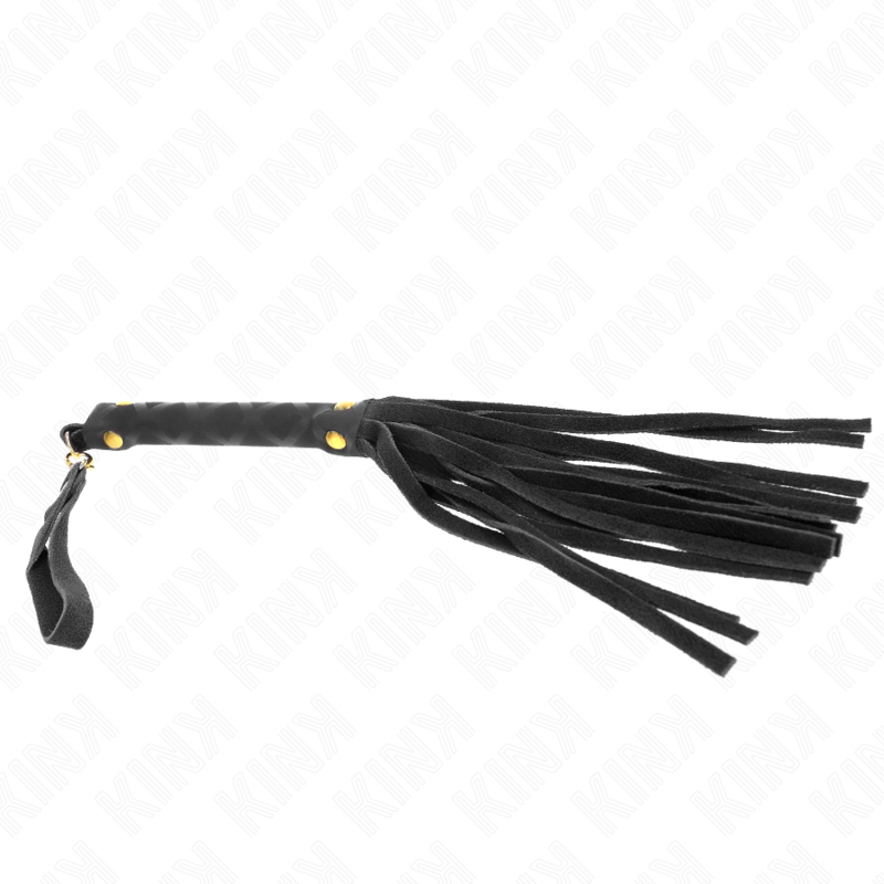 Kink – Schwarze Wildleder Mini-Peitsche 30 Cm
