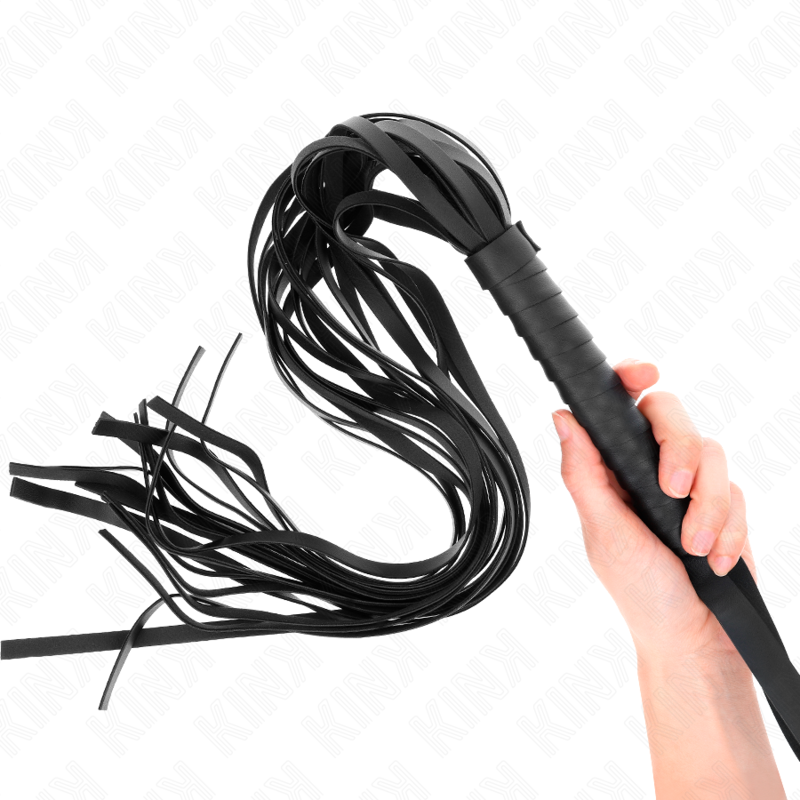 Kink – Negro Peitsche mit Kurzem Griff und Langem Schwanz 70 Cm