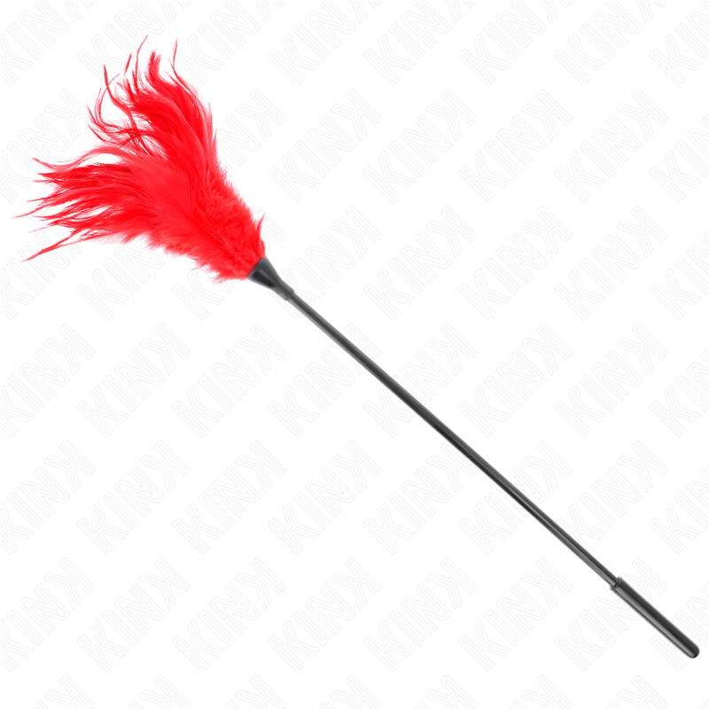 Kink – Mehrere Rote Kitzelfedern 45 Cm