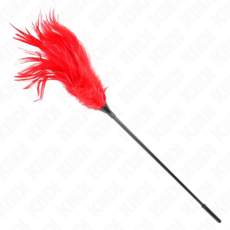 Kink – Mehrere Rote Kitzelfedern 45 Cm