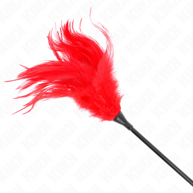Kink – Mehrere Rote Kitzelfedern 45 Cm