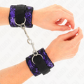 Kink – Kurze Handgelenksfesseln aus Samtspitze und Nylonbindung Lil...