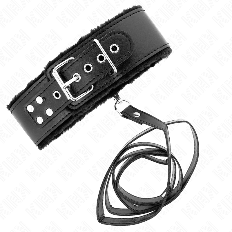Kink – Halskette mit Leine 116 Cm mit Silbernen Nieten Modell 4 Sch...
