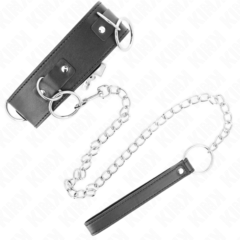 Kink – Halskette mit Leine 65 Cm 3 Ring Modell 2 Verstellbar 36-43...