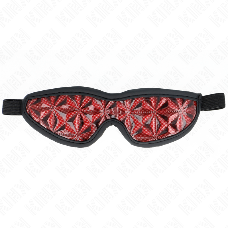 Kink – Rotes Stirnband mit Rautenmuster 20,5 x 6 Cm