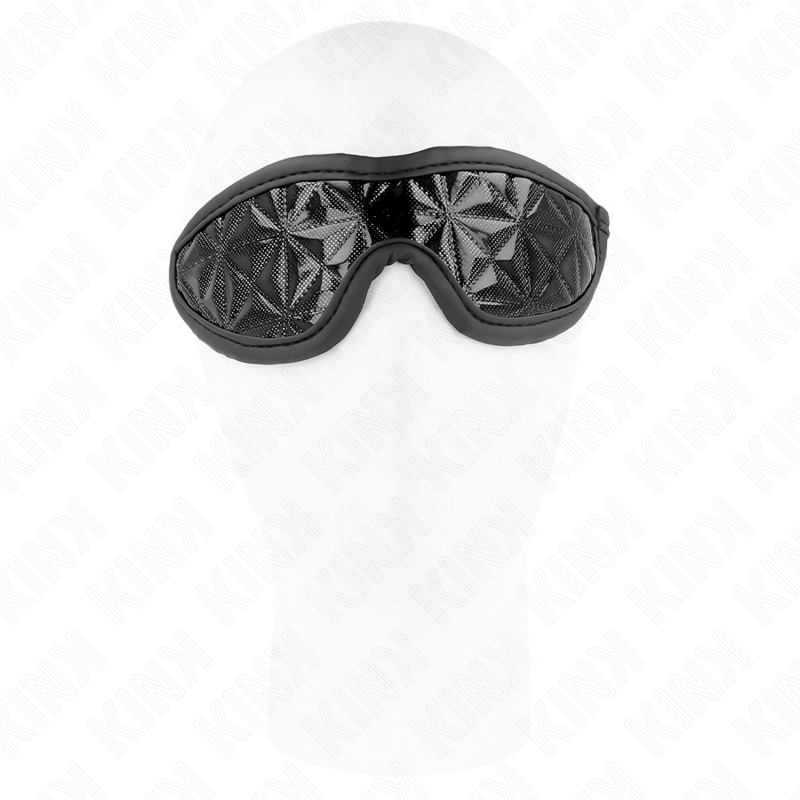 Kink – Schwarzes Stirnband mit Rautenmuster 20,5 x 6 Cm