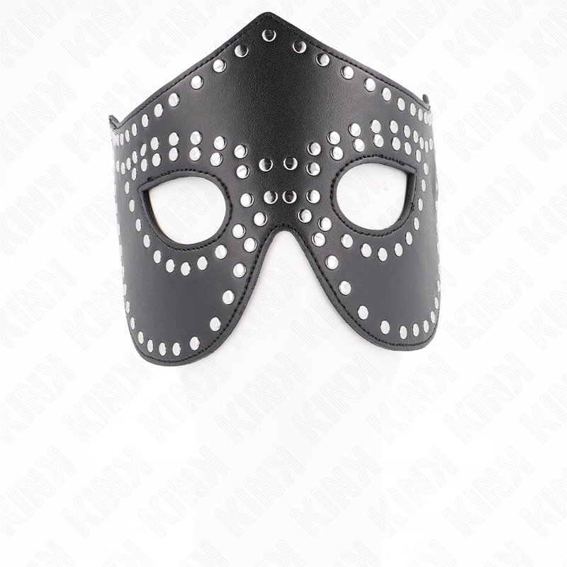 Kink – Kunstledermaske mit Nieten Modell 2 30 x 12 Cm
