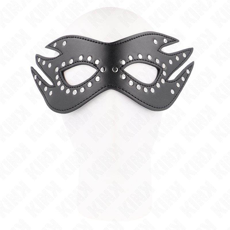 Kink – Kunstledermaske mit Nieten Modell 3 26 x 9,5 Cm