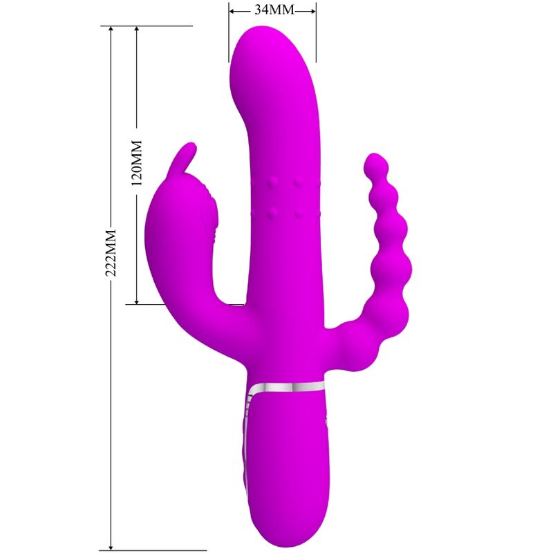 Pretty Love – Cammy Triple Vibrator Multifunktion 4 in 1 Rosa
