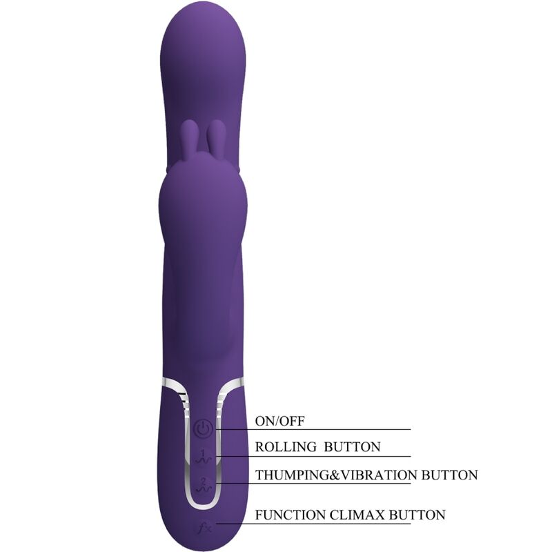 Pretty Love – Cammy Triple Vibrator Multifunktion 4 in 1 Lila
