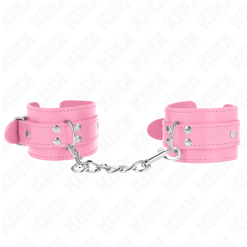 Kink – Einfache Handgelenksfesseln Rosa Verstellbar 20-23 Cm x 5,5 Cm