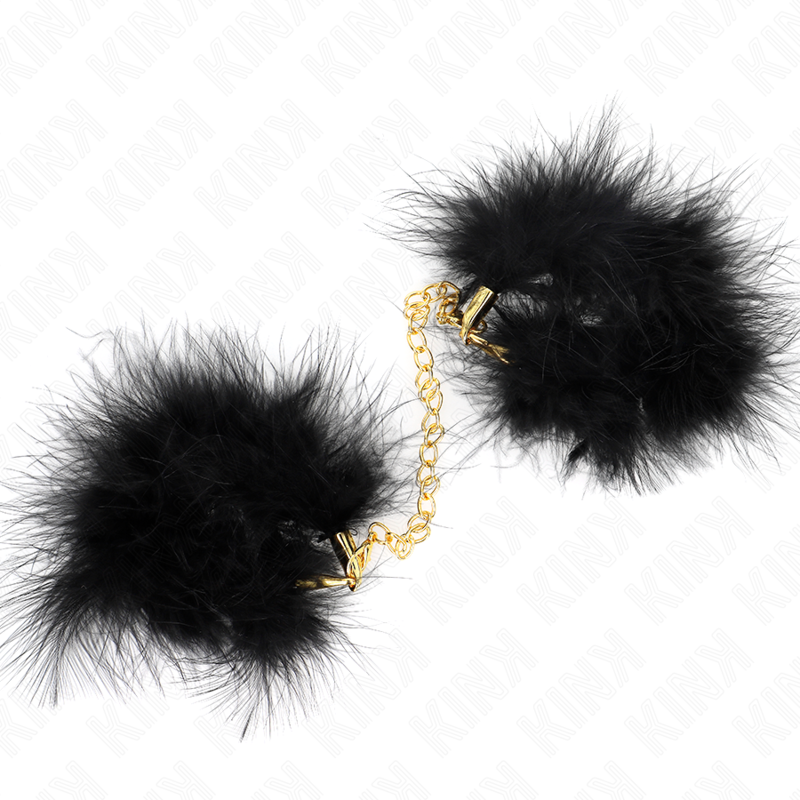 Kink – Federhandmanschetten mit Goldkette Modell 0