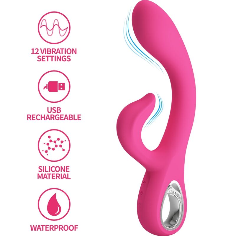 Pretty Love – Fritz Rabbit Vibrator 12 Vibrationen Rosa