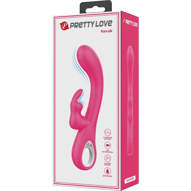 Pretty Love – Novak Rabbit Vibrator 12 Vibrationen Rosa