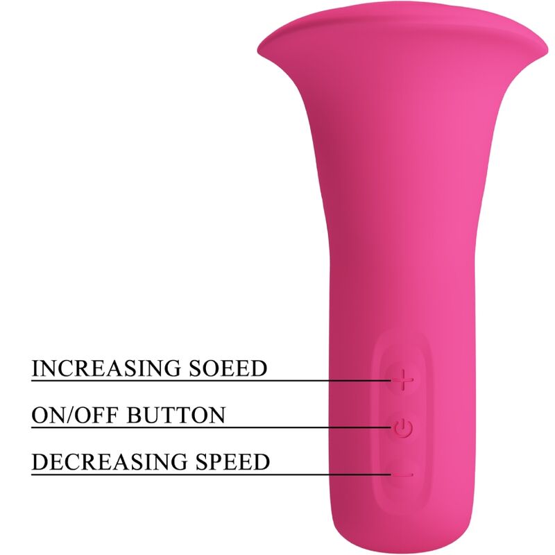 Pretty Love – Clyde Oralvibrator Vibrierende Zunge 12 Vibrationen Rosa