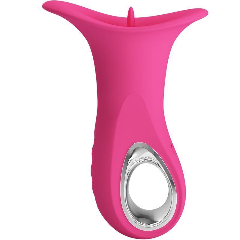 Pretty Love – Clyde Oralvibrator Vibrierende Zunge 12 Vibrationen Rosa