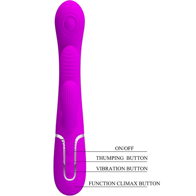 Pretty Love – Shania Triple Rabbit Vibrator Multifunktions-Rosa