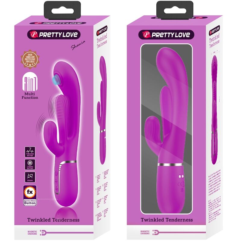 Pretty Love – Shania Triple Rabbit Vibrator Multifunktions-Rosa
