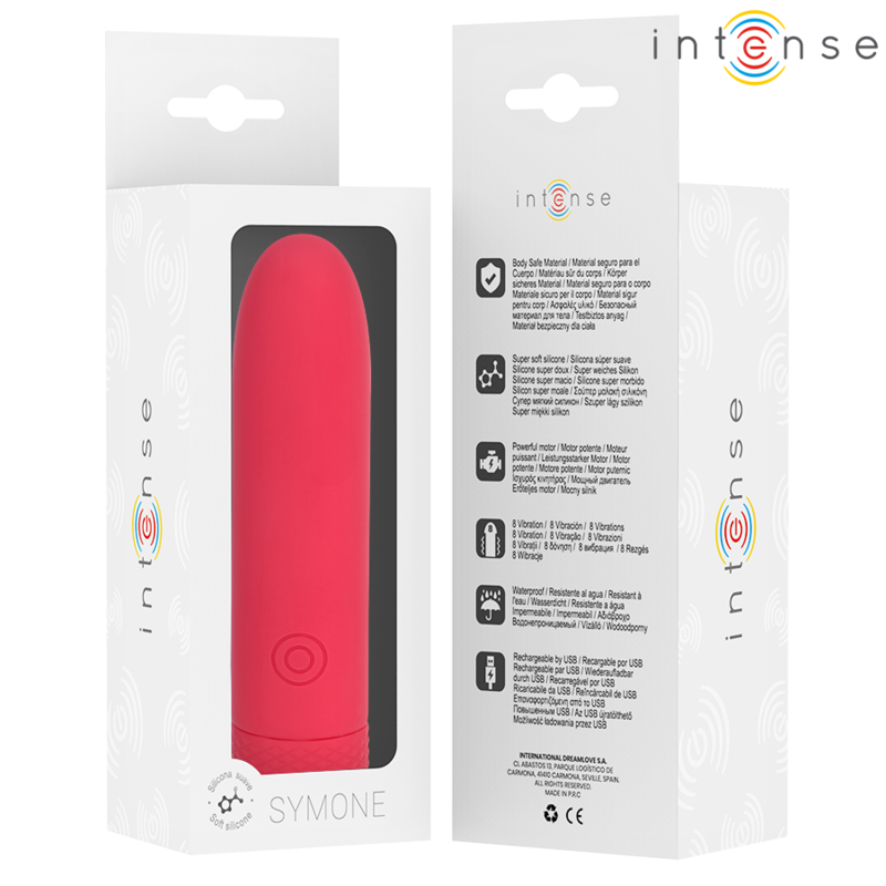 Intense – Symone Usb Wiederaufladbarer Vibrierender Bullet 8 Vibrat...