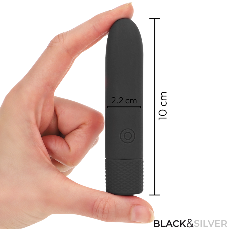 Black & Silver – Geri Usb Wiederaufladbarer Vibrierender Bullet 8 V...