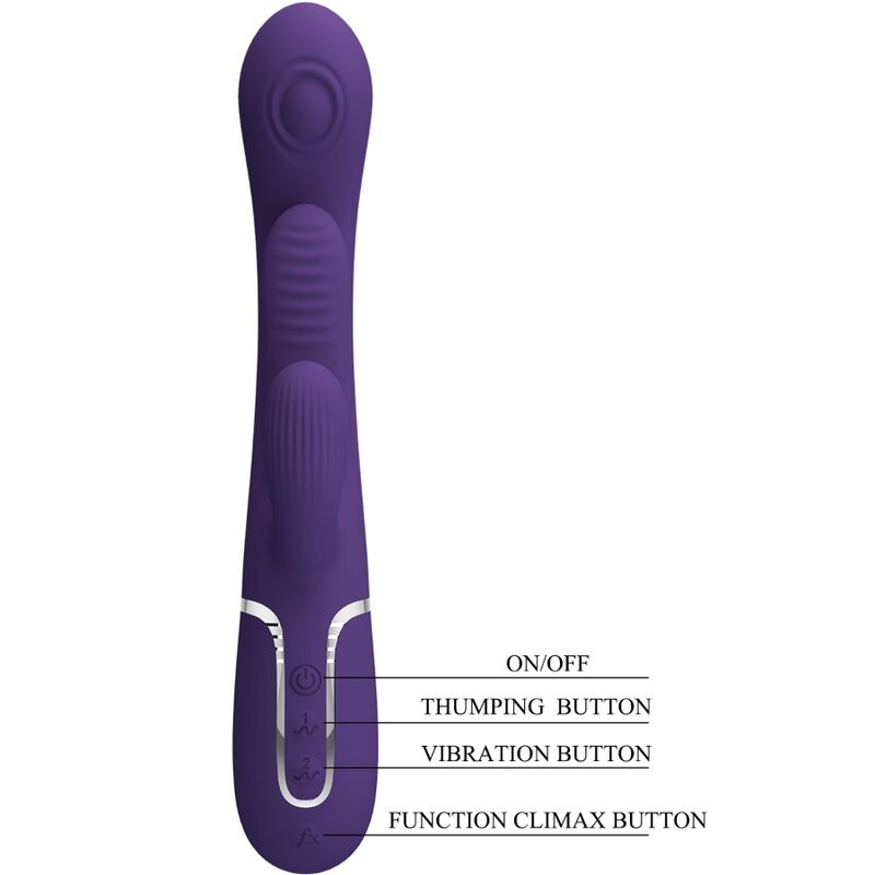 Pretty Love – Shania Triple Rabbit Vibrator Multifunktions-Lila