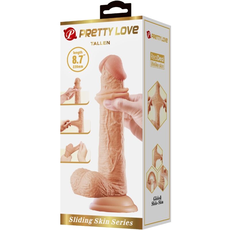 Pretty Love – Grosser Realistischer Dildo 22 Cm Fleisch