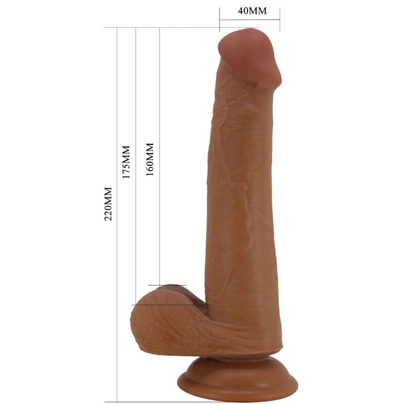 Pretty Love – Grosser Realistischer Dildo 22 Cm Braun