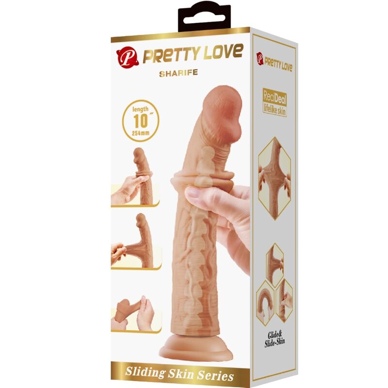 Pretty Love – Sharife Realistischer Dildo 25 Cm Fleisch