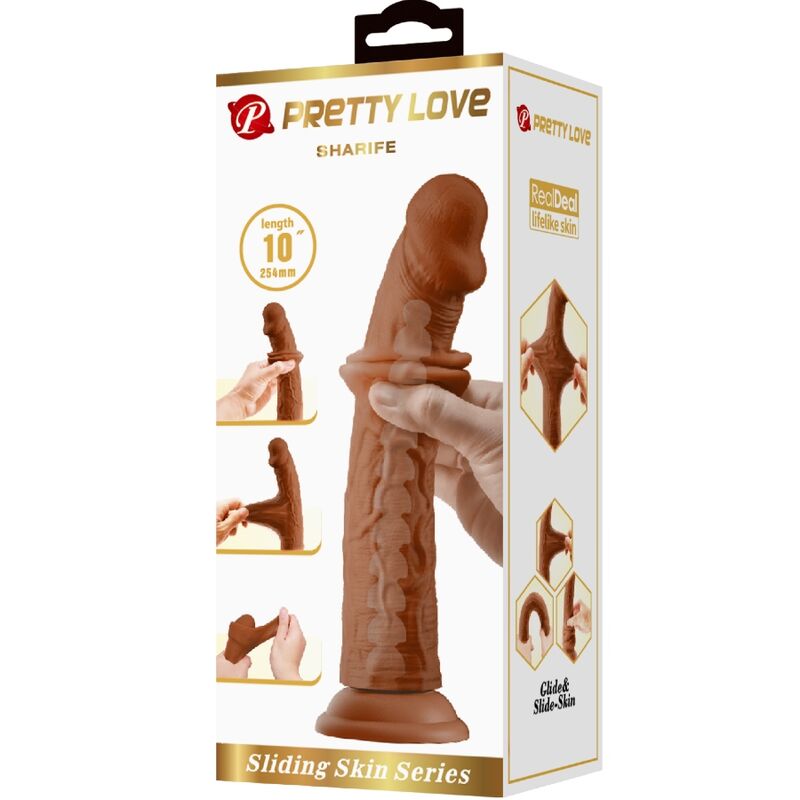 Pretty Love – Sharife Realistischer Dildo 25 Cm Braun