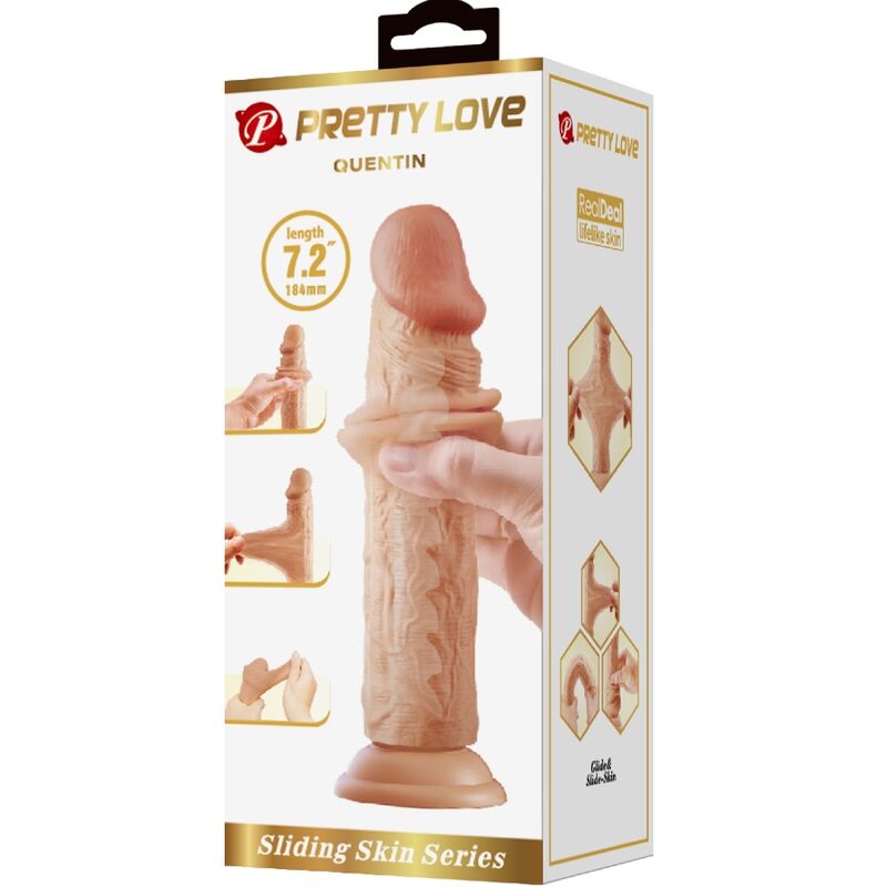 Pretty Love – Quentin Realistischer Dildo 18 Cm Fleisch