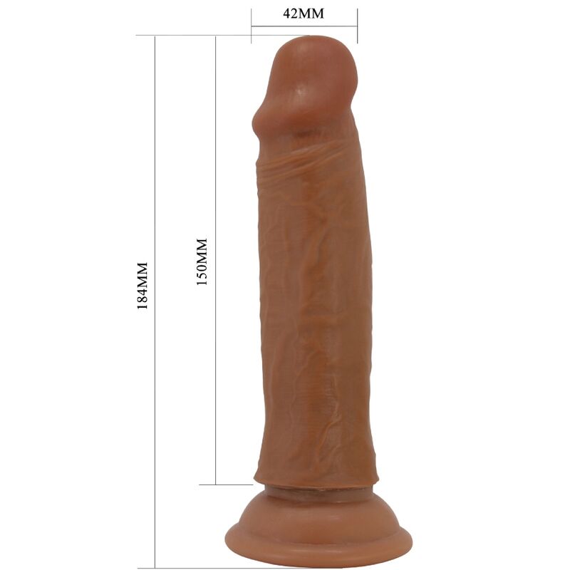Pretty Love – Quentin Realistischer Dildo 18 Cm Braun