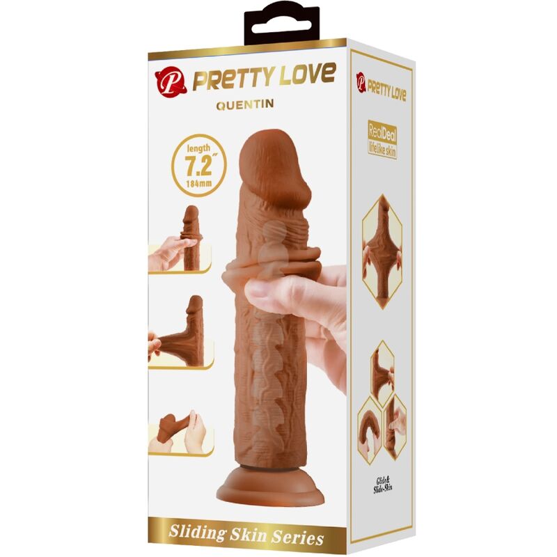 Pretty Love – Quentin Realistischer Dildo 18 Cm Braun