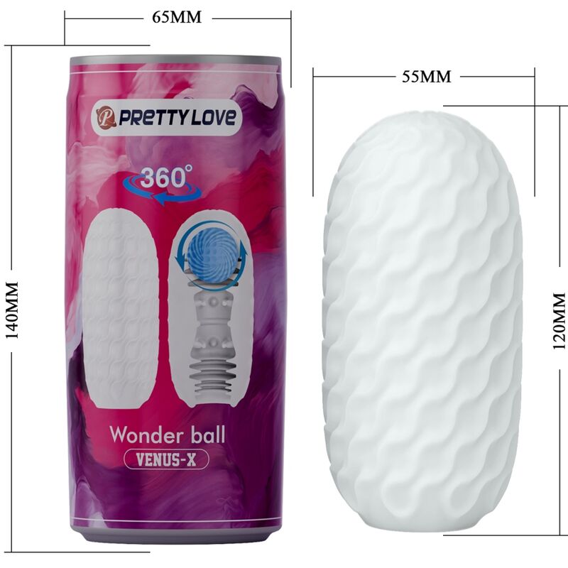Pretty Love – Venus x Männlicher Masturbator Modell 3 Weiss