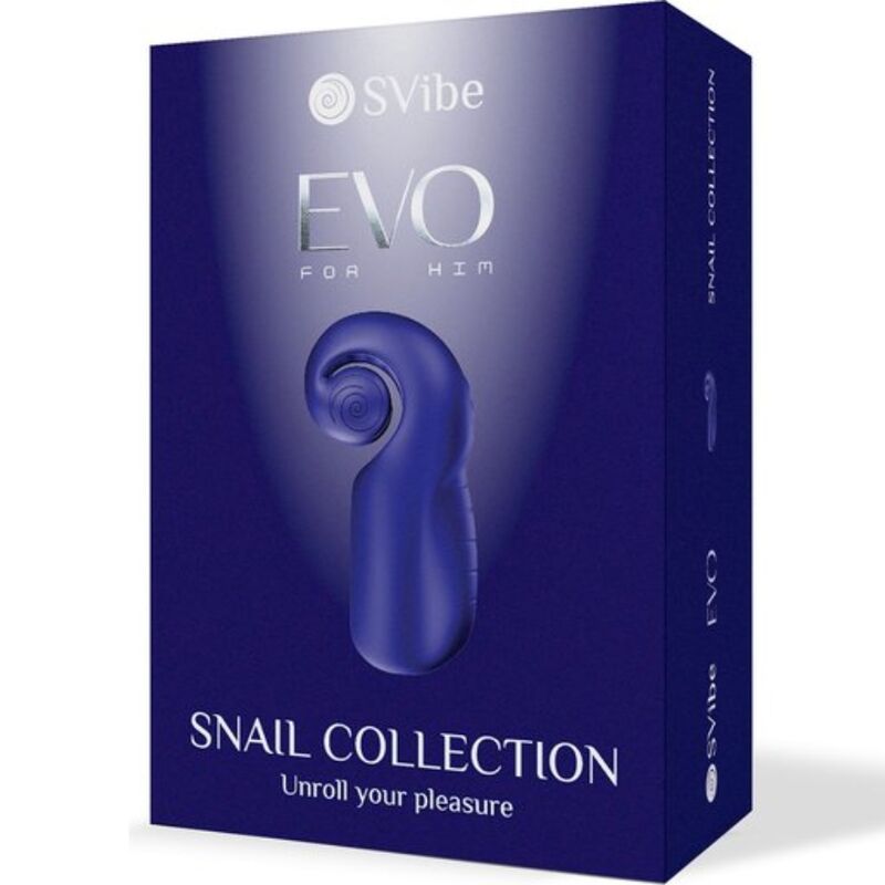 Snail Vibe – Evo für Ihn Mnnlicher Masturbator Slide Nroll Dunkelblau