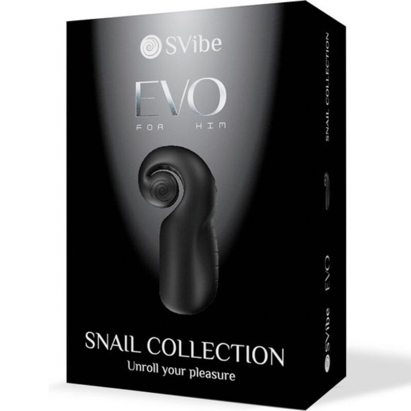 Snail Vibe – Evo für Ihn Mnnlicher Masturbator Slide Nroll Schwarz