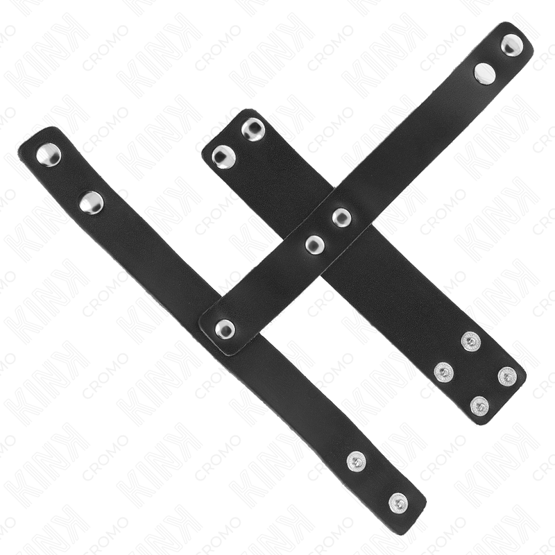 Kink Peniskäfigring aus Leder mit Verstellbarem Hockentrenner