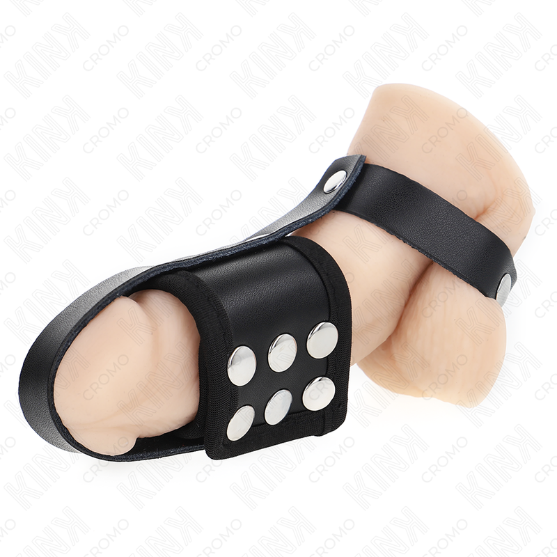 Kink Peniskäfigring aus Leder mit Verstellbarem Beschichtetem