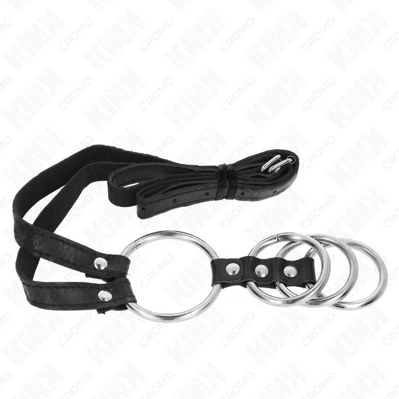 Kink 4 Verbundene Penisringe aus Metall 3,8 cm bis 5 cm mit