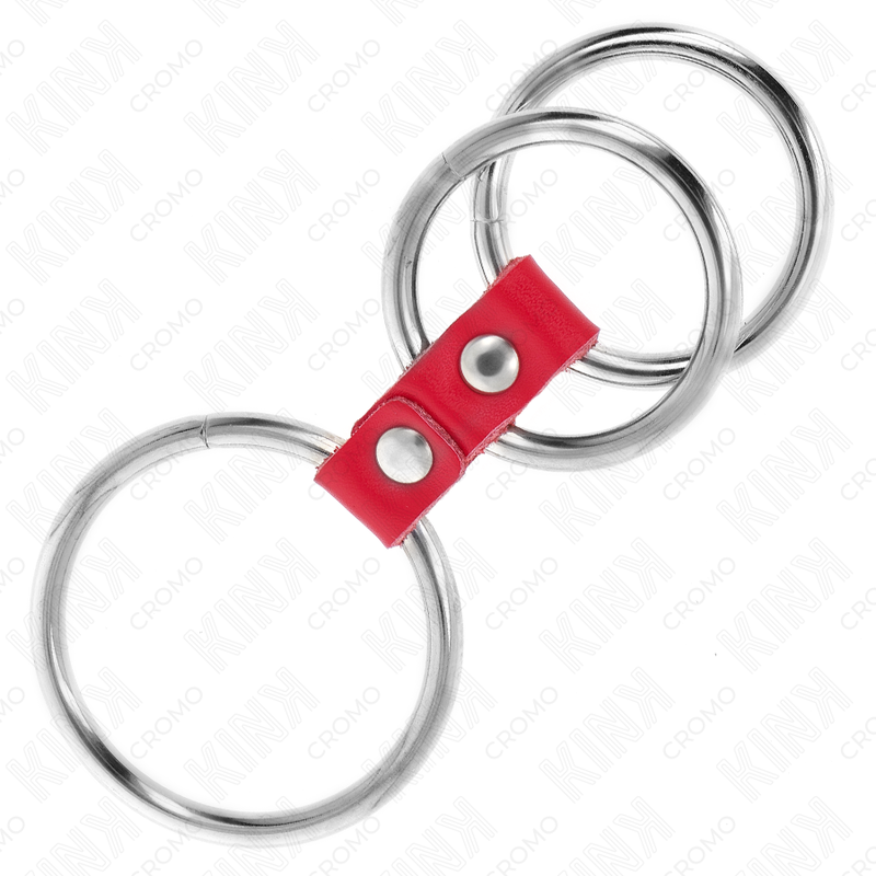 Kink Dreifach Metall Penisring 3,7 cm bis 5 cm Verbunden mit