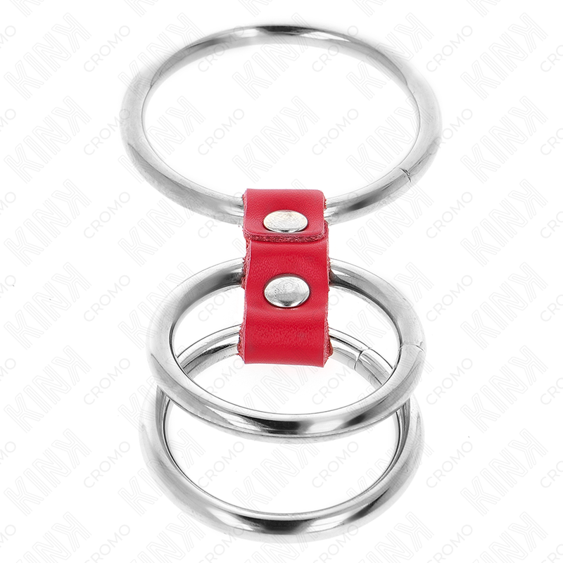 Kink Dreifach Metall Penisring 3,7 cm bis 5 cm Verbunden mit