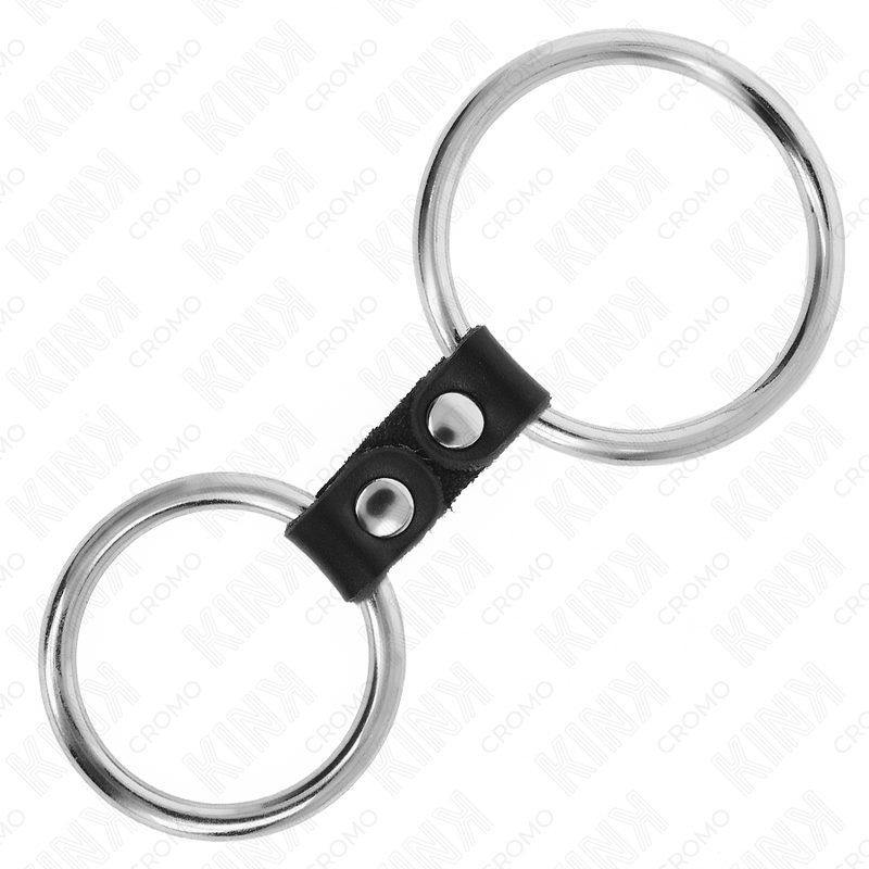 Kink – Doppelter Penisring aus Metall 3,7 Cm bis 5 Cm Verbunden Dur...