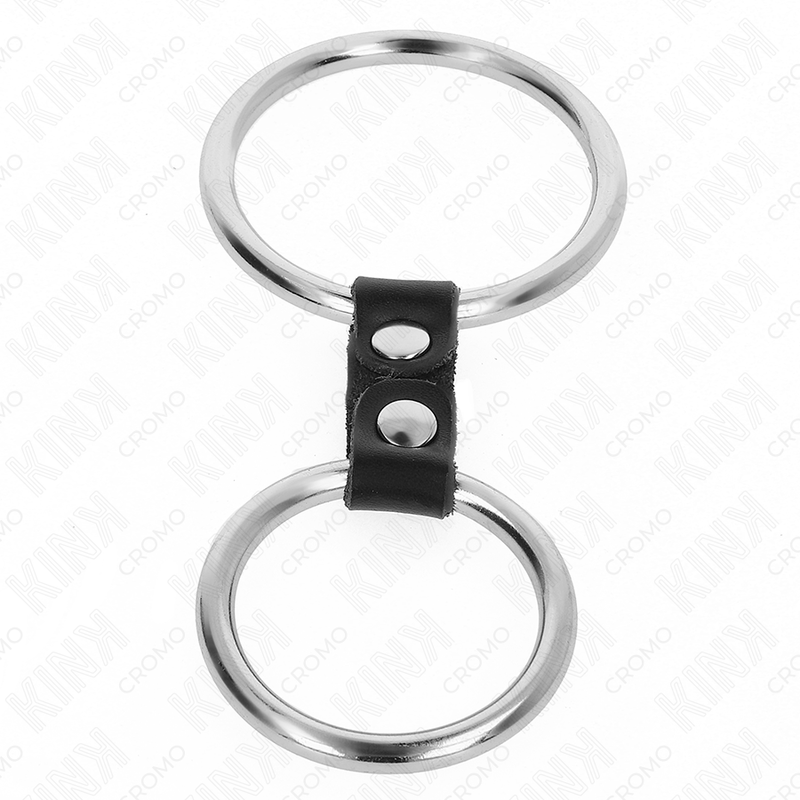 Kink – Doppelter Penisring aus Metall 3,7 Cm bis 5 Cm Verbunden Dur...