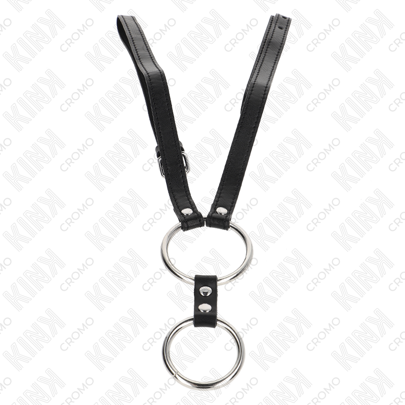 Kink Doppelter Penisring aus Metall 3,8 cm bis 5 cm mit