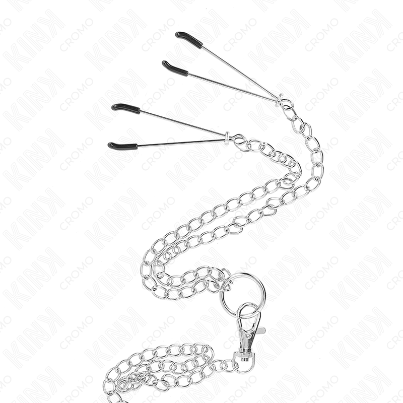 Kink – Dreifach Chrom Metall Penisring 3,8 Cm bis 5 Cm mit 26 Cm Me...