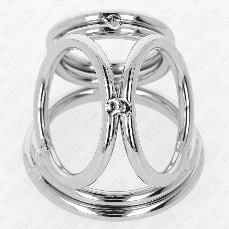 Kink – Dreifach Chrom Metall Penisring 3,8 Cm bis 5 Cm Modell 1