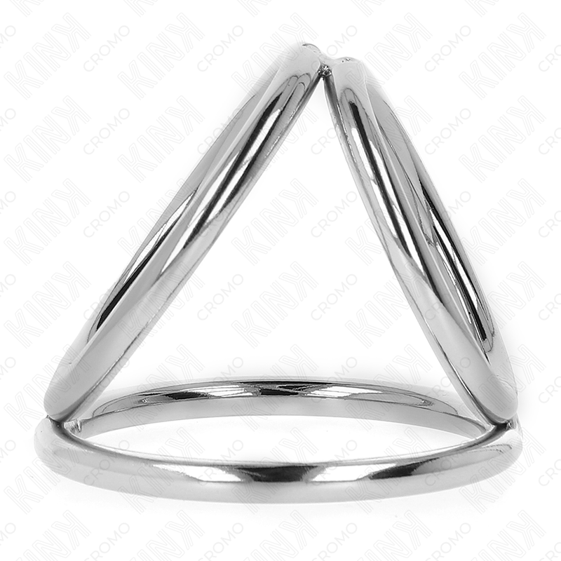 Kink – Dreifach Chrom Metall Penisring 3,8 Cm bis 5 Cm Modell 2